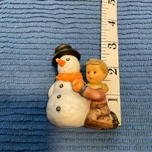 Goebel Snowman and Child Figurine